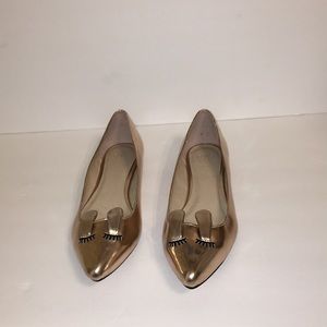 Asos Rose Gold Bunny Flats